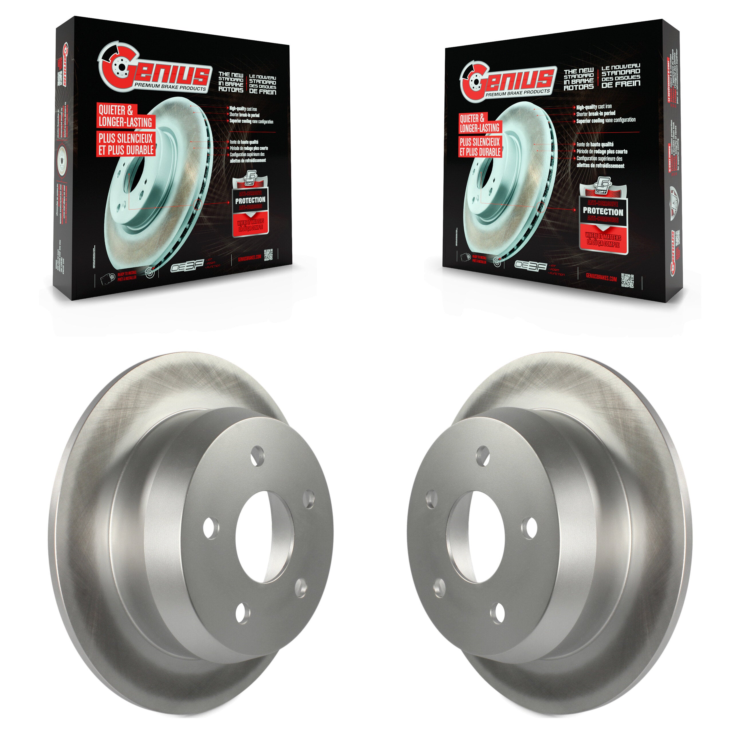 Genius KG-100465 Disc Brake Rotor for 1999-2004 Jeep Grand Cherokee - Rear