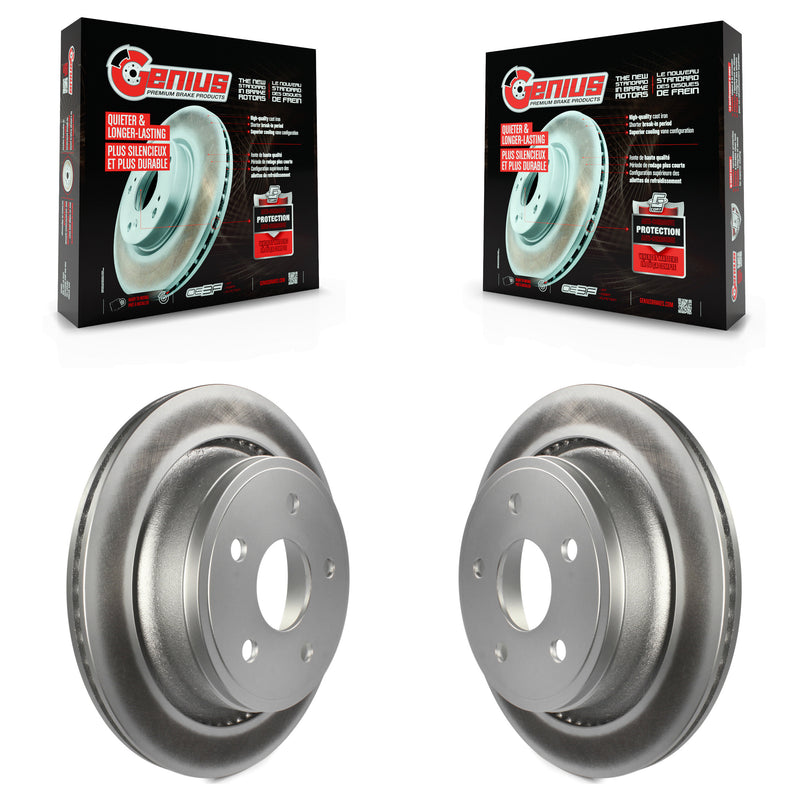 Genius KG-100466 Disc Brake Rotor for 2002-2024 Ram 1500 Classic, Ram 1500 and More - Rear