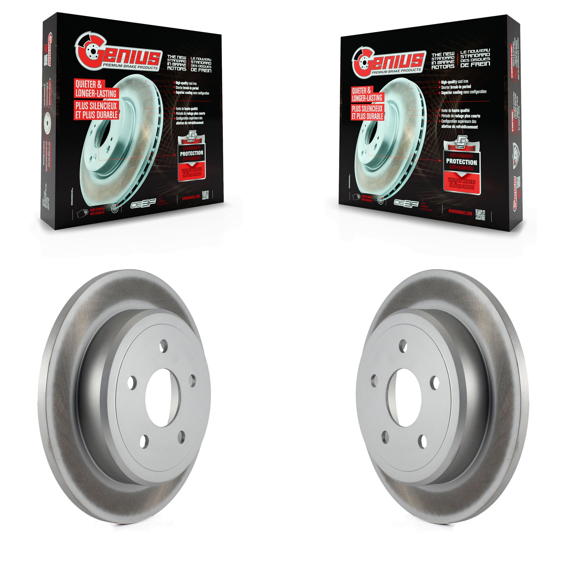 Genius KG-100473 Disc Brake Rotor for 2005-2010 Jeep Grand Cherokee, Jeep Commander - Rear