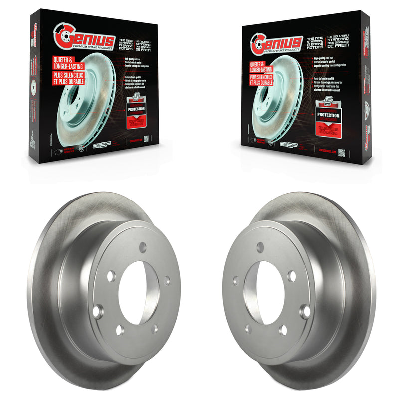 Genius KG-100476 Disc Brake Rotor for 2007-2017 Mitsubishi Lancer, Chrysler 200 and More - Rear