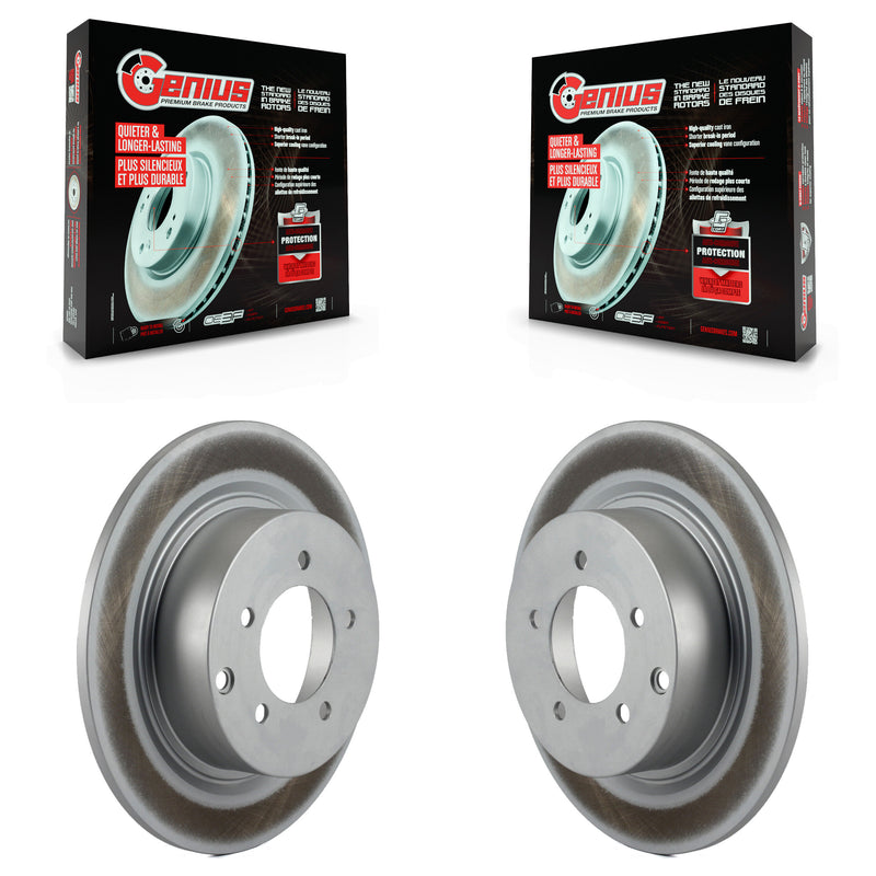 Genius KG-100478 Disc Brake Rotor for 2007-2017 Mitsubishi Lancer, Mitsubishi Outlander and More - Rear