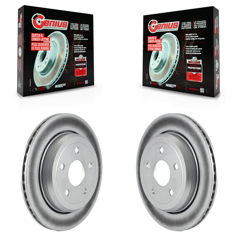 Genius KG-100486 Disc Brake Rotor for 2011-2024 Dodge Durango, Jeep Grand Cherokee WK, Jeep Grand Cherokee - Rear