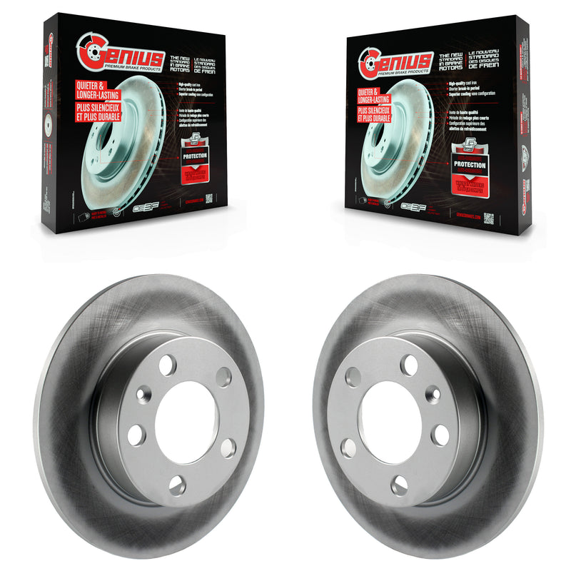 Genius KG-100507 Disc Brake Rotor for 1998-2010 Volkswagen Golf City, Volkswagen Jetta City and More - Rear