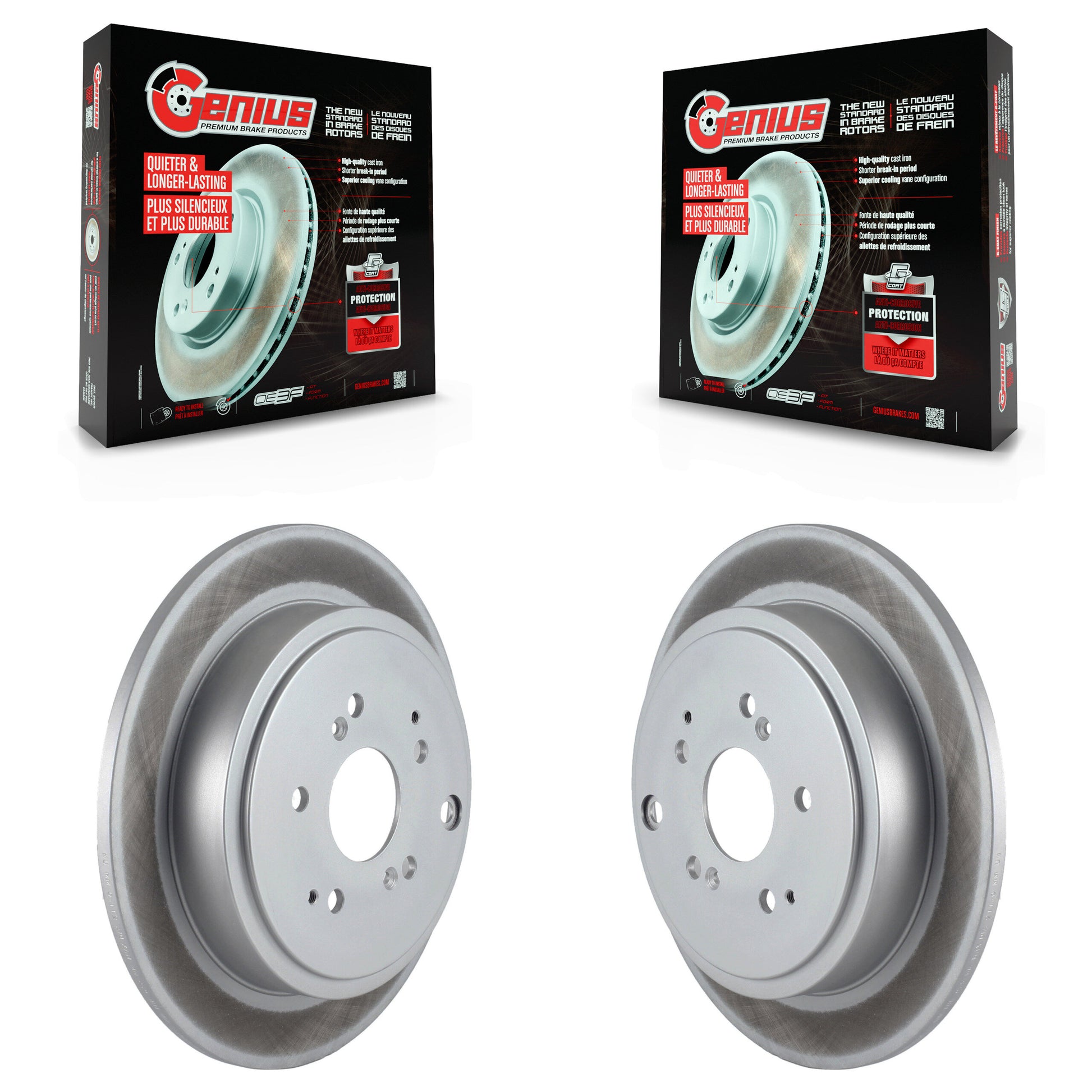 Genius KG-100514 Disc Brake Rotor for 2001-2008 Honda Pilot, Acura MDX - Rear