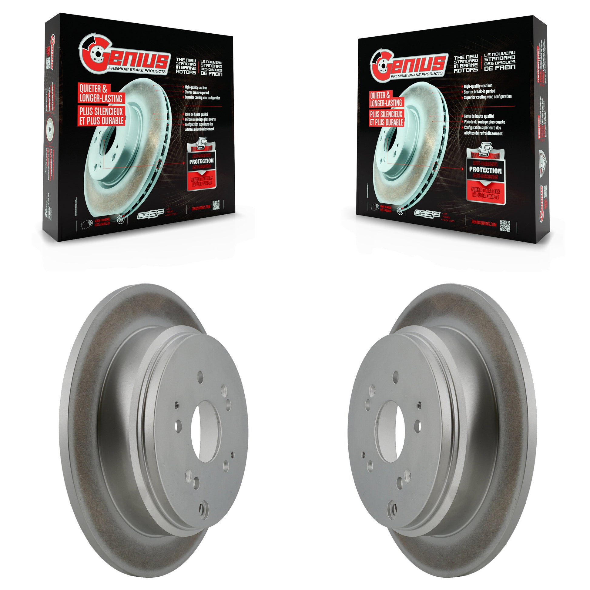 Genius KG-100522 Disc Brake Rotor for 2002-2004 Honda Odyssey - Rear