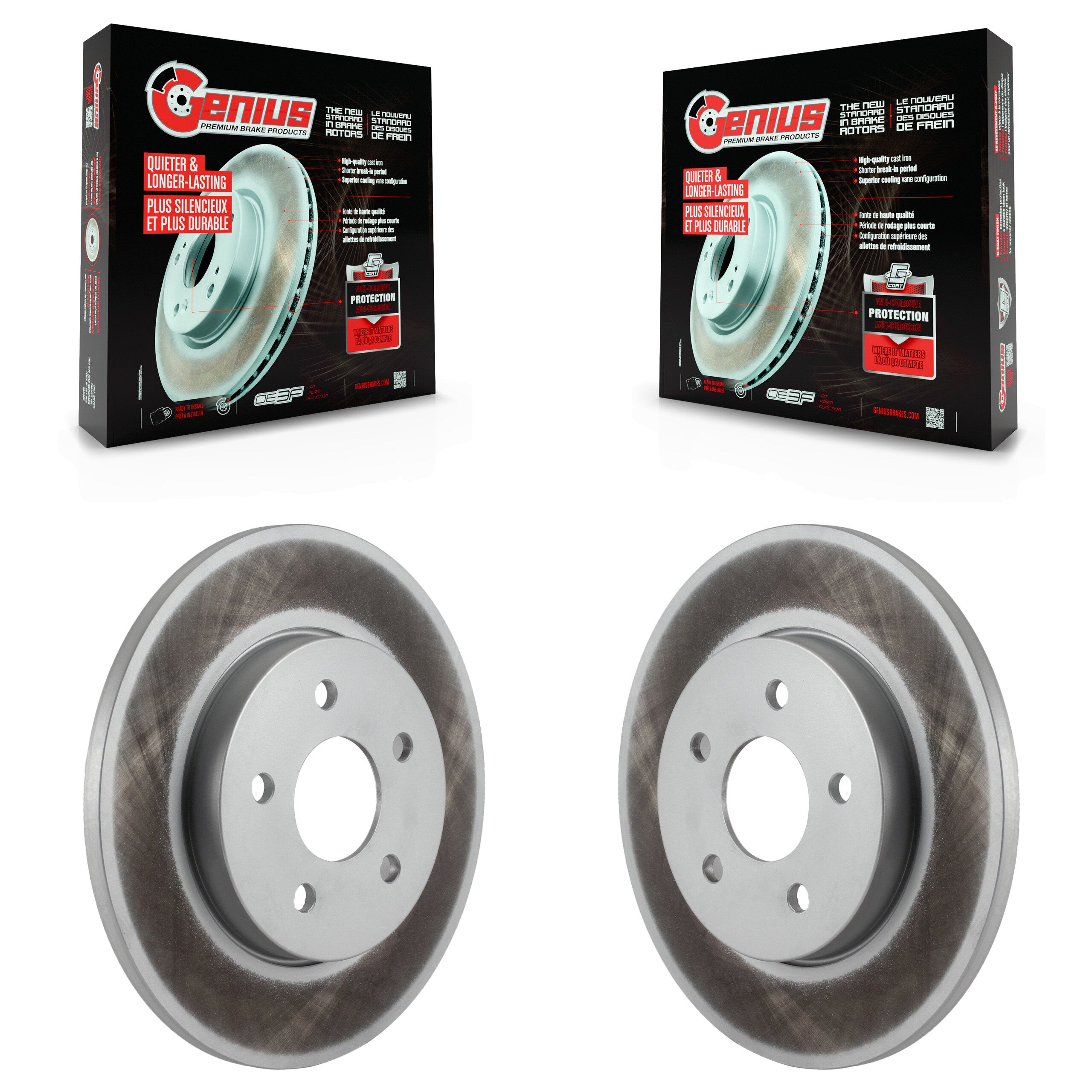 Genius KG-100541 Disc Brake Rotor for 2002-2008 Jaguar X-Type - Rear