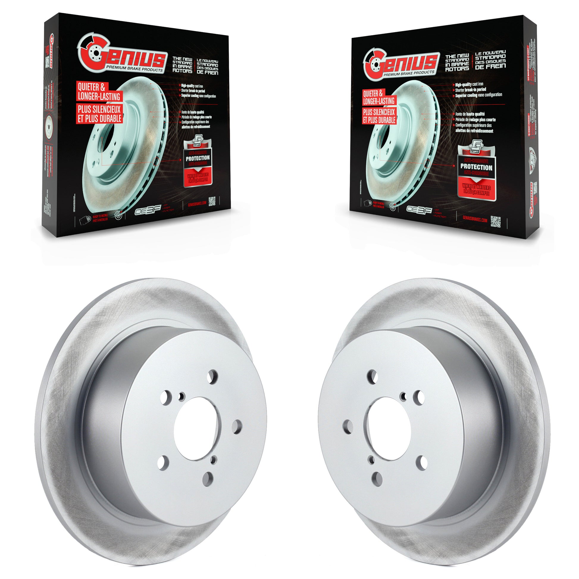 Genius KG-100557 Disc Brake Rotor for 2005-2009 Subaru Legacy, Subaru Outback - Rear