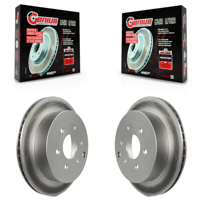 Genius KG-100558 Disc Brake Rotor for 2005-2024 Suzuki Equator, Nissan Frontier, Nissan Xterra - Rear