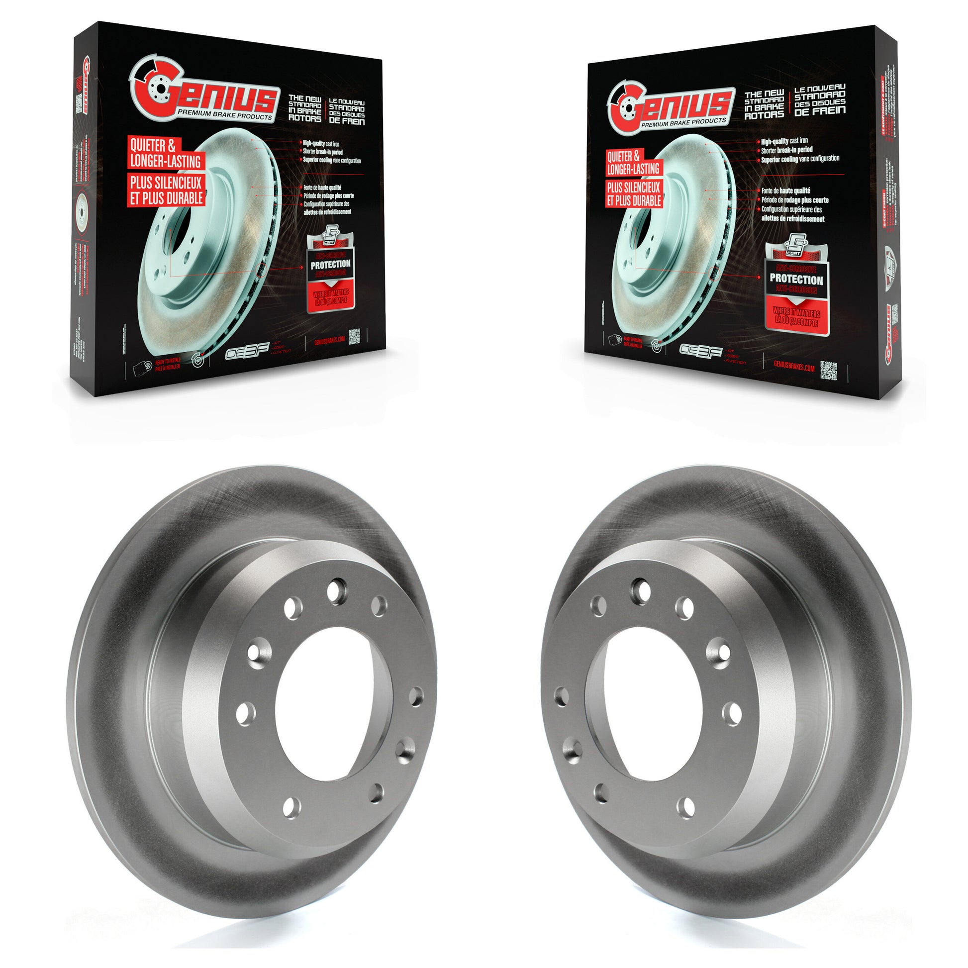 Genius KG-100572 Disc Brake Rotor for 2006-2014 Kia Sedona, Hyundai Entourage - Rear