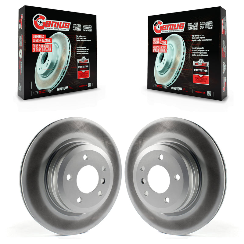 Genius KG-100579 Disc Brake Rotor for 2006-2015 BMW 335i, BMW 335i xDrive and More - Rear