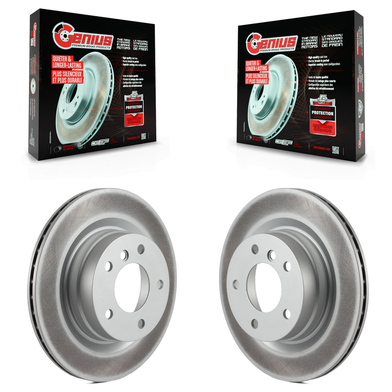 Genius KG-100582 Disc Brake Rotor for 2006-2015 BMW 328i, BMW 323i, BMW 325i - Rear