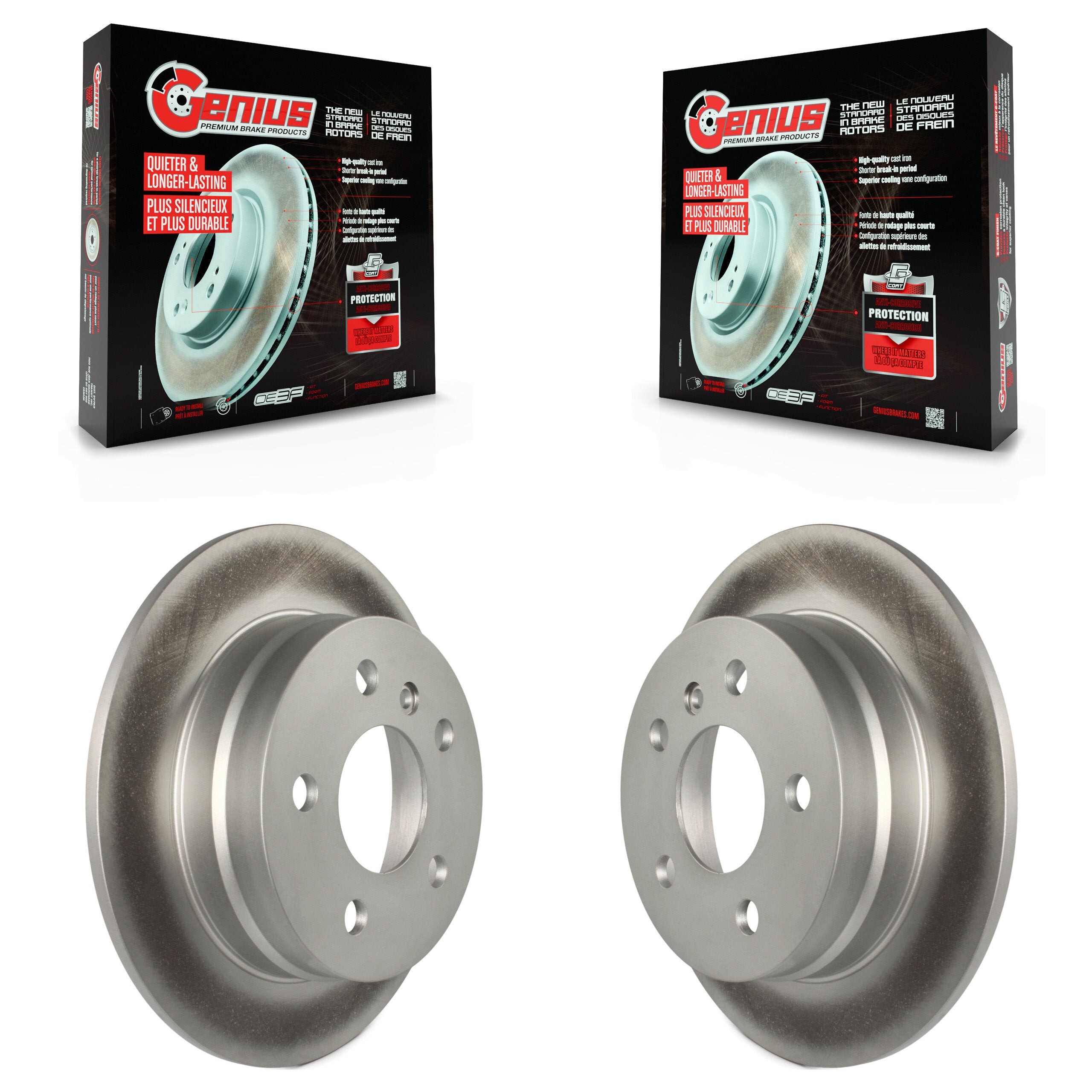 Genius KG-100610 Disc Brake Rotor for 2006-2011 Mercedes-Benz B200 - Rear