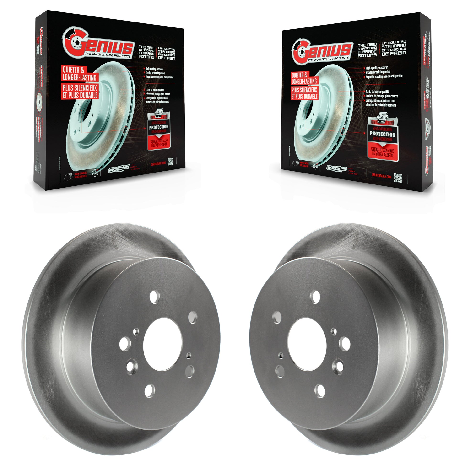 Genius KG-100617 Disc Brake Rotor for 2009-2016 Toyota Venza - Rear