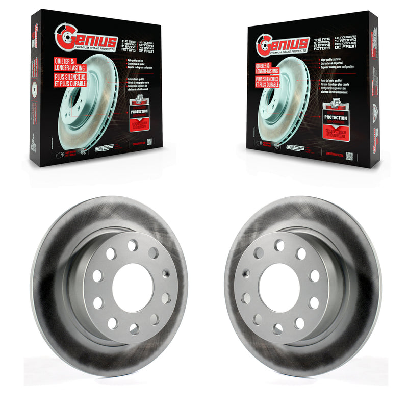 Genius KG-100635 Disc Brake Rotor for 2009-2019 Volkswagen Golf Alltrack, Volkswagen Jetta and More - Rear
