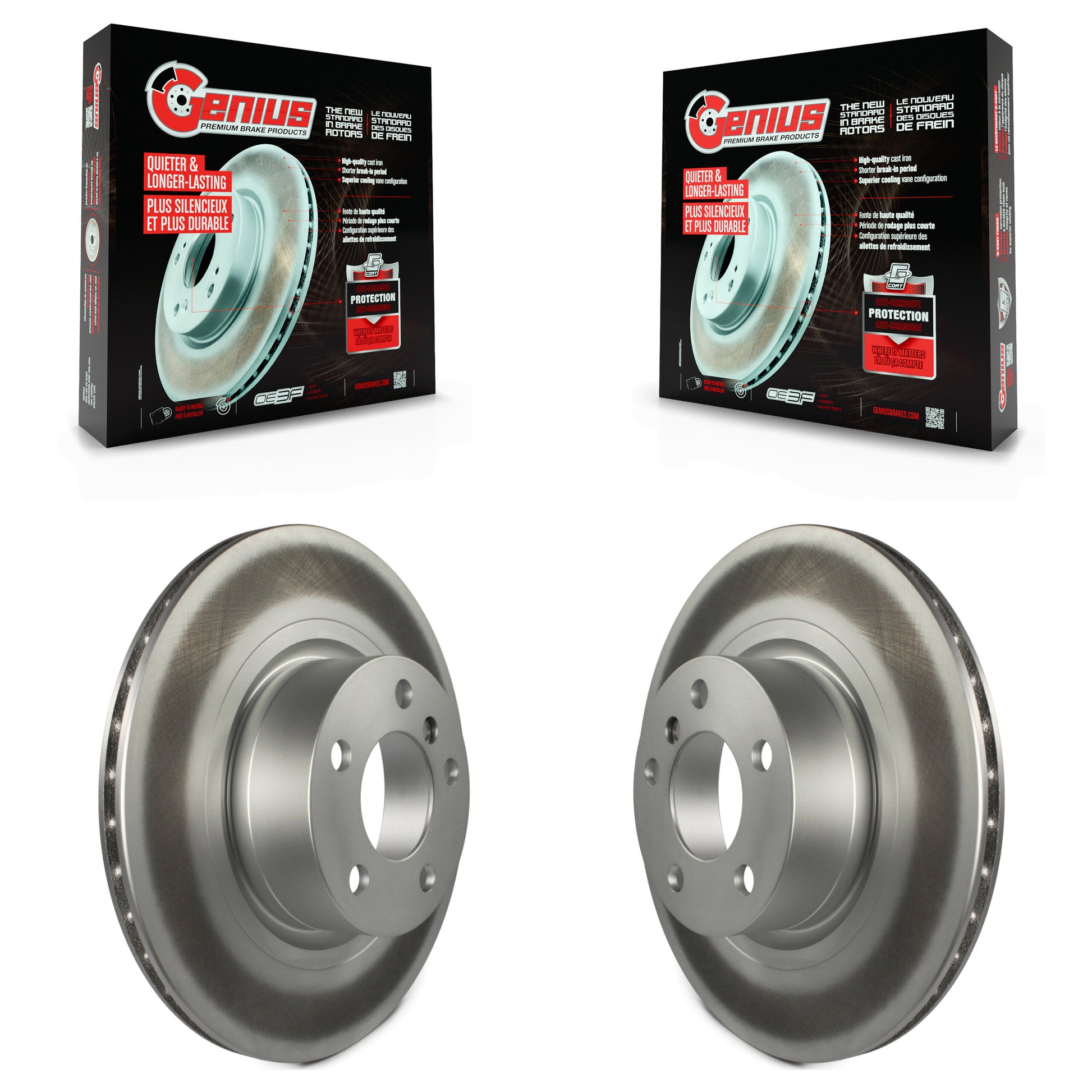 Genius KG-100641 Disc Brake Rotor for 2011-2018 BMW X4, BMW X3 - Rear