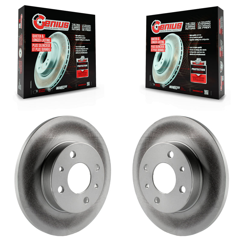 Genius KG-100643 Disc Brake Rotor for 2012-2019 Fiat 500 - Rear