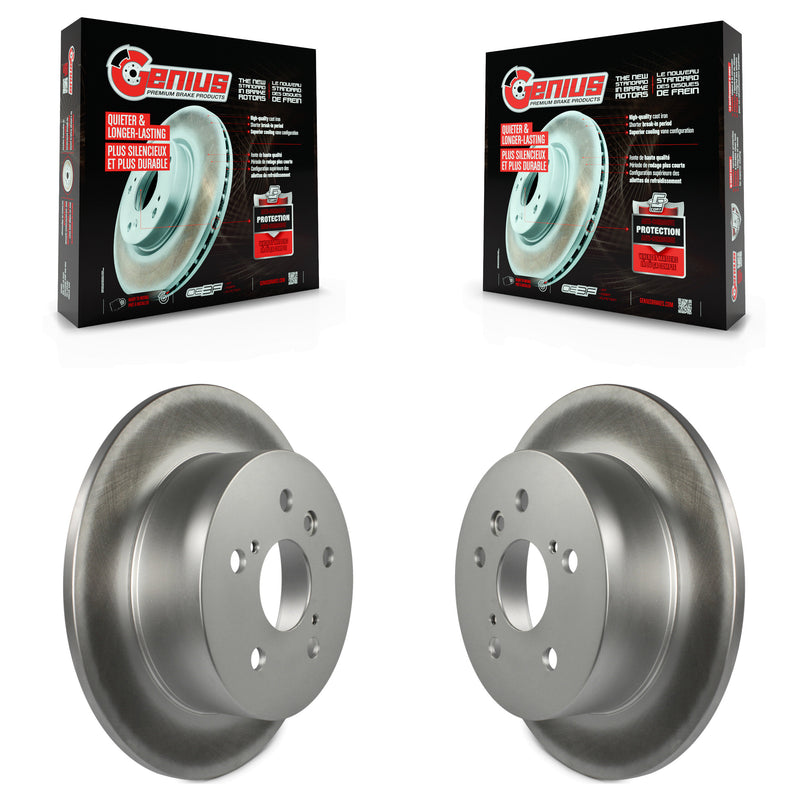 Genius KG-100648 Disc Brake Rotor for 2012-2018 Lexus ES300h, Lexus ES350 and More - Rear