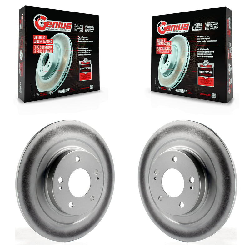 Genius KG-100657 Disc Brake Rotor for 2013-2024 Mitsubishi Eclipse Cross, Mitsubishi Outlander PHEV and More - Rear