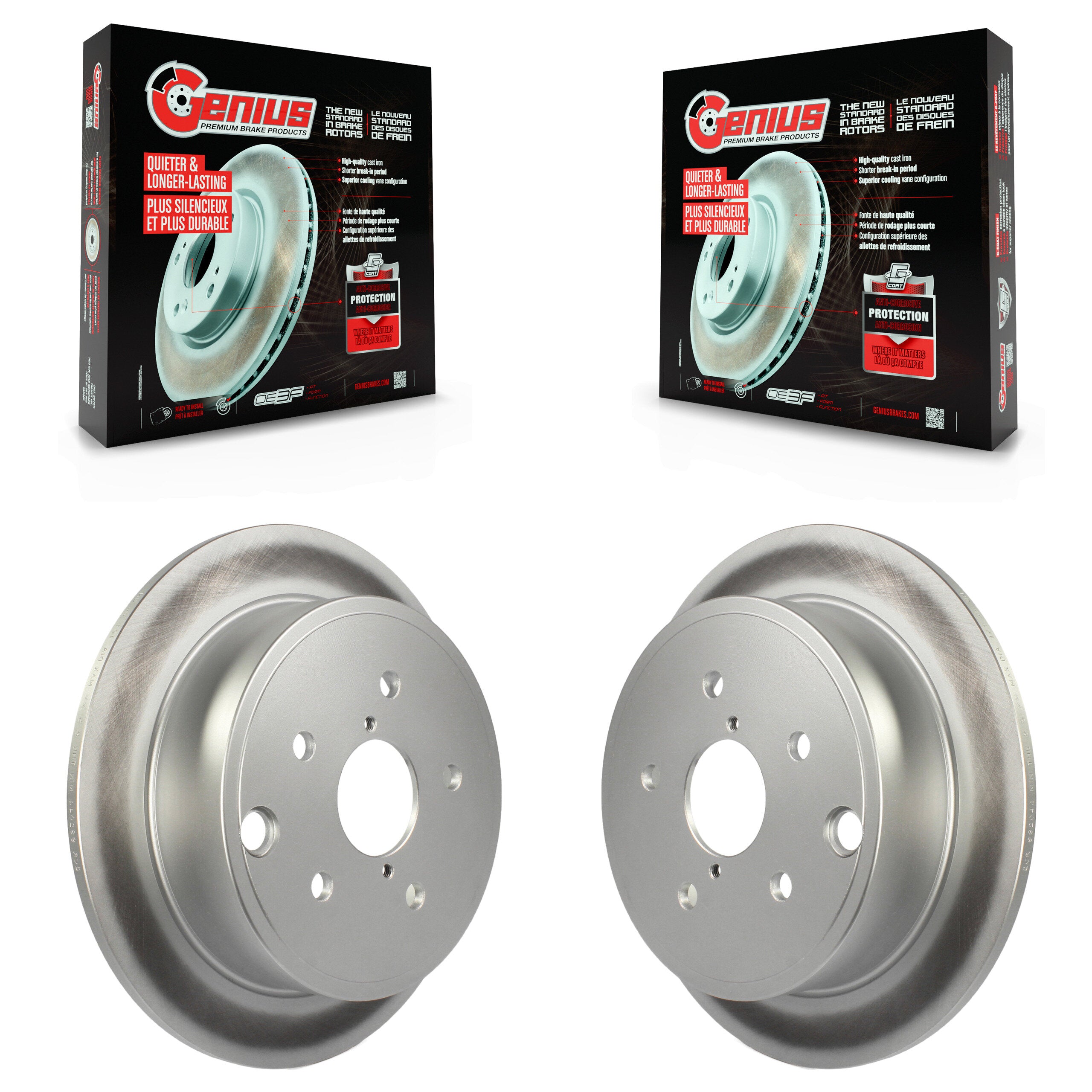 Genius KG-100673 Disc Brake Rotor for 2015-2021 Subaru WRX - Rear