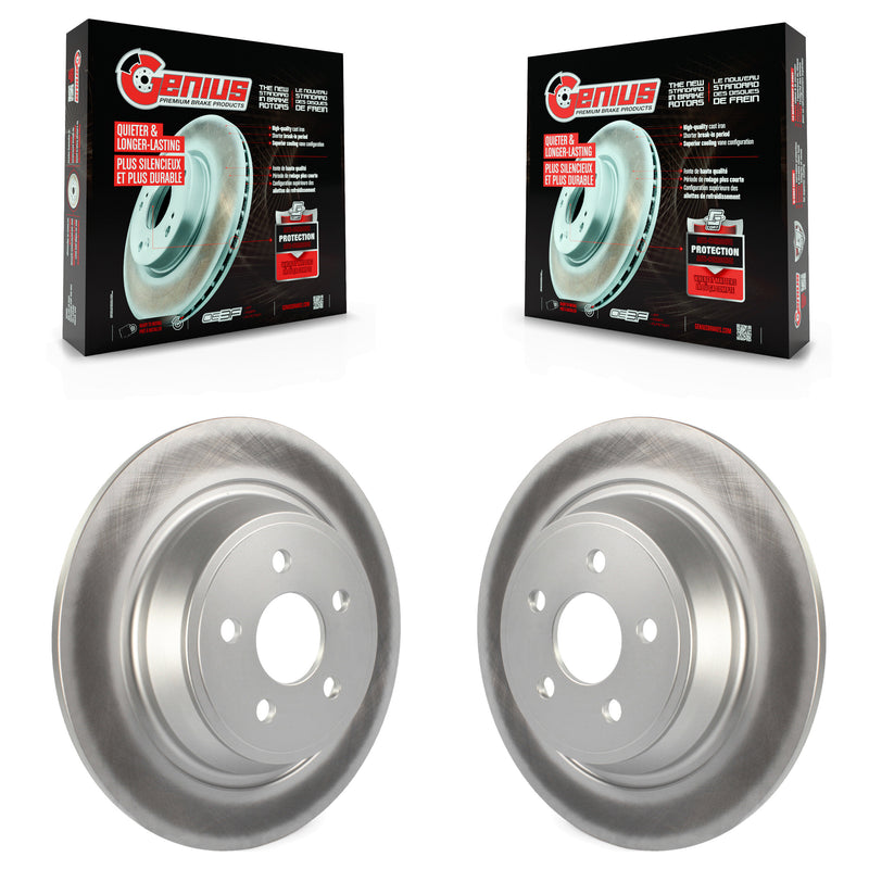 Genius KG-100684 Disc Brake Rotor for 2015-2024 Ford Police Interceptor Utility, Ford Edge and More - Rear