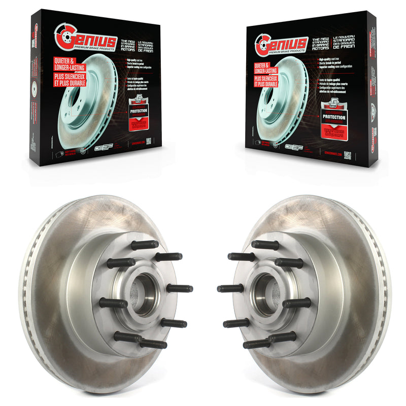 Genius KG-101223 Disc Brake Rotor and Hub Assembly for 2013-2023 Ford F-250 Super Duty, Ford F-350 Super Duty - Front