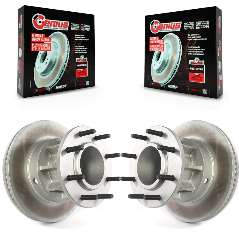 Genius KG-101224 Disc Brake Rotor and Hub Assembly for 2013-2023 Ford F-450 Super Duty, Ford F-550 Super Duty and More - Front