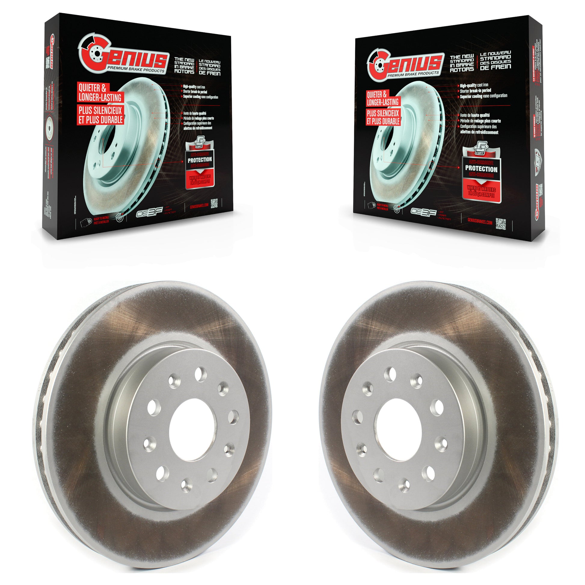 Genius KG-101311 Disc Brake Rotor for 2014-2023 Cadillac CT5, Chevrolet Camaro and More - Front