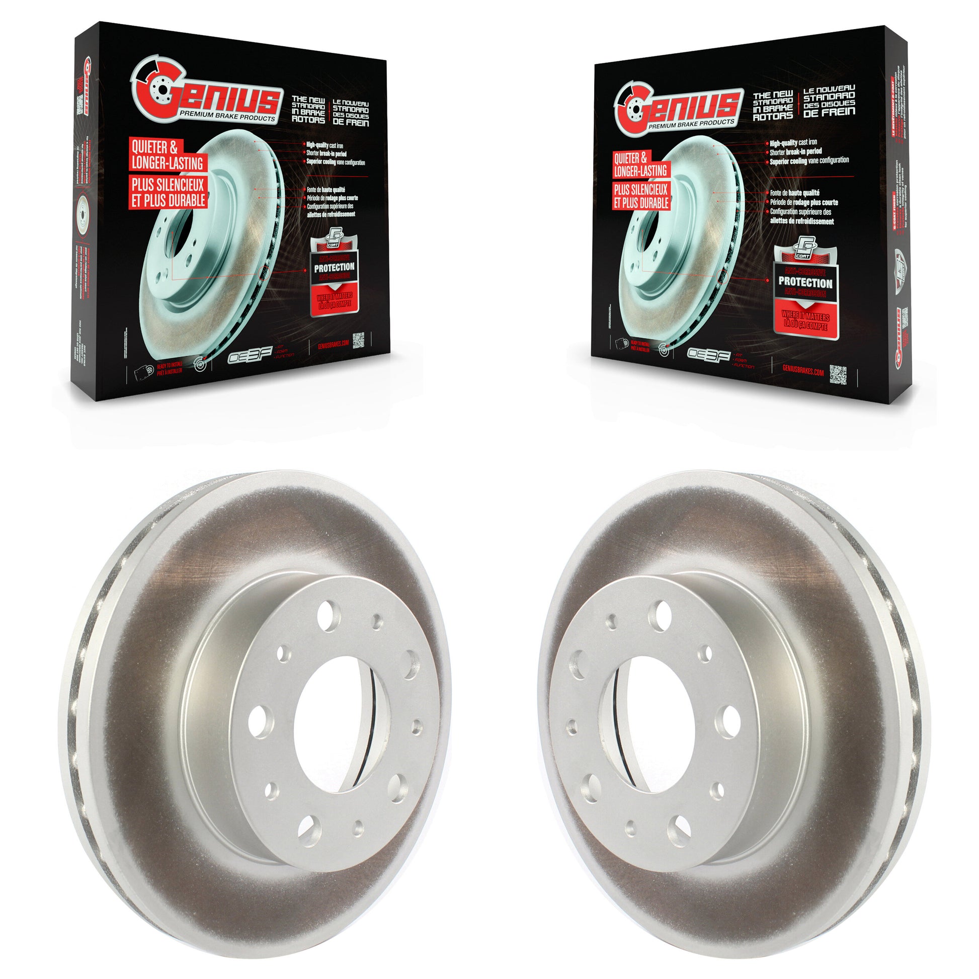 Genius KG-101317 Disc Brake Rotor for 2014-2024 Ram ProMaster 1500, Ram ProMaster 2500, Ram ProMaster 3500 - Front