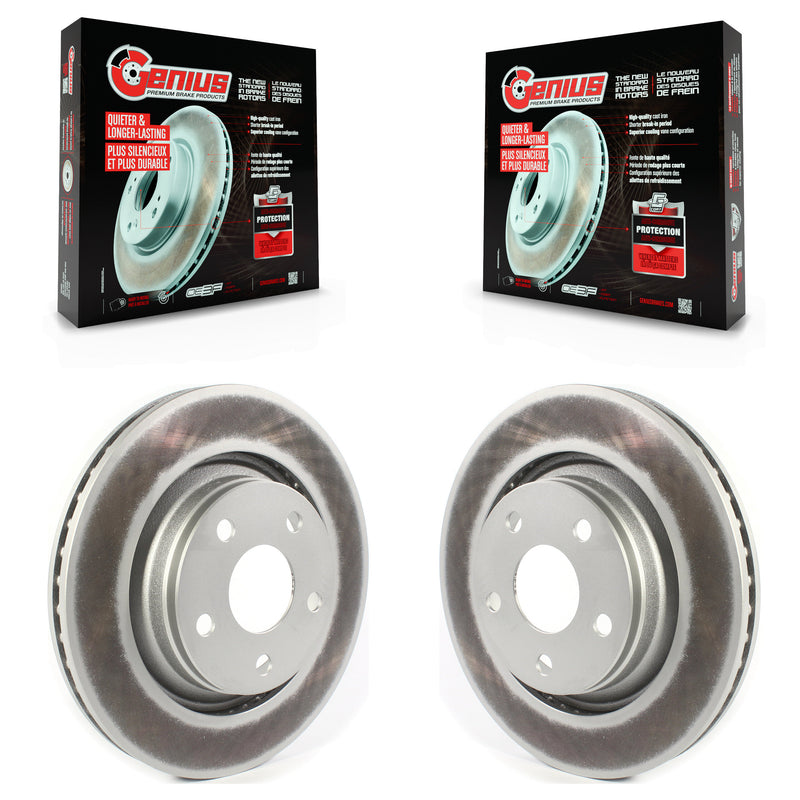 Genius KG-101319 Disc Brake Rotor for 2013-2018 Jeep Wrangler JK, Jeep Wrangler - Front