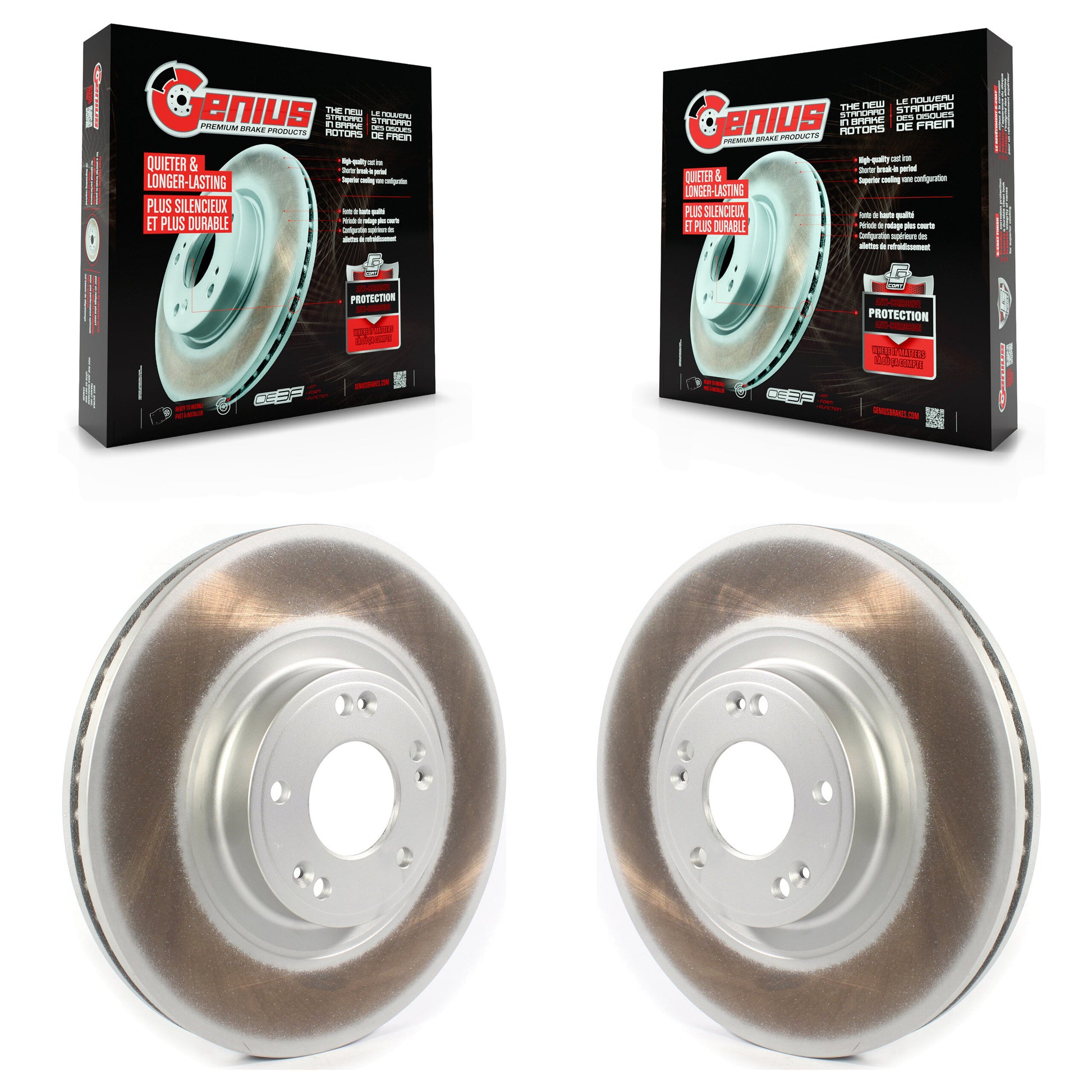 Genius KG-101323 Disc Brake Rotor for 2009-2014 Hyundai Genesis - Front