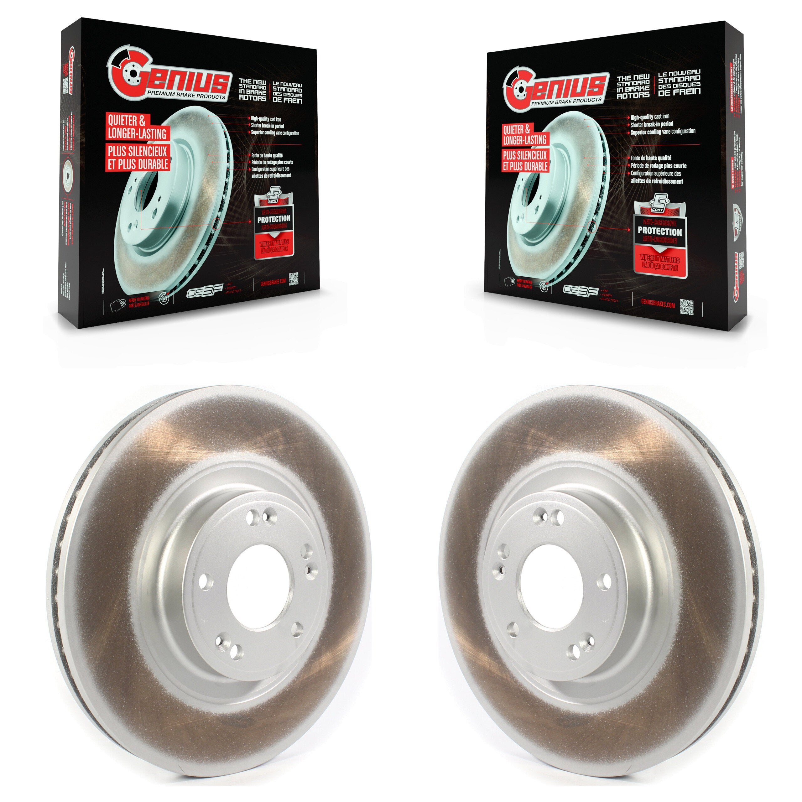 Genius KG-101323 Disc Brake Rotor for 2009-2014 Hyundai Genesis - Front