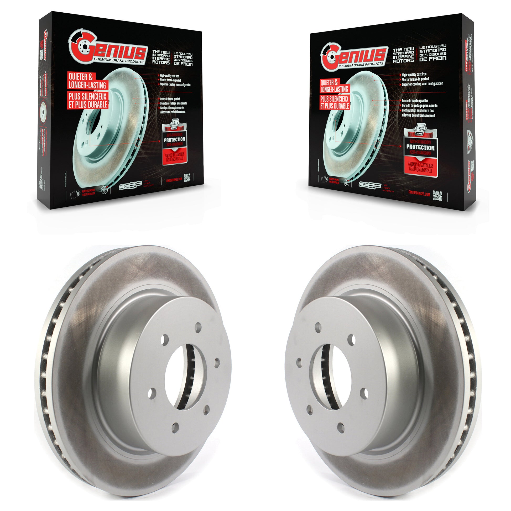 Genius KG-101329 Disc Brake Rotor for 2016-2024 Nissan TITAN XD - Front