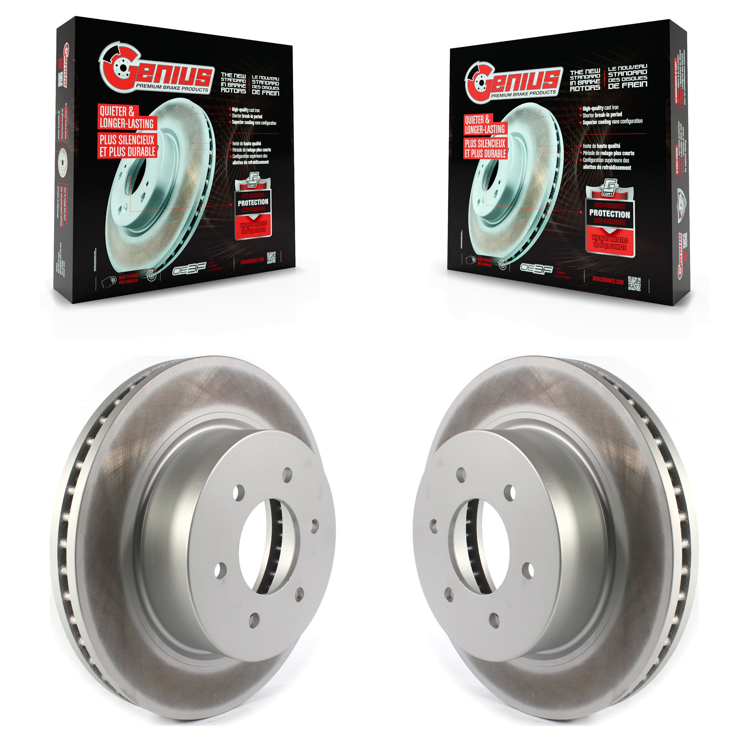 Genius KG-101329 Disc Brake Rotor for 2016-2024 Nissan TITAN XD - Front