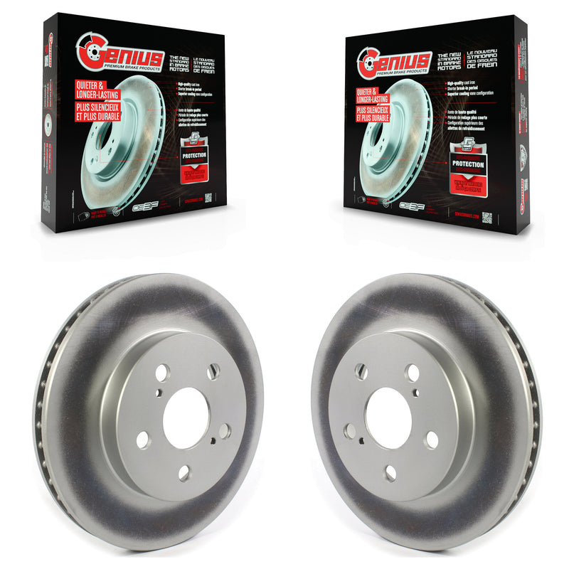 Genius KG-101332 Disc Brake Rotor for 2016-2023 Toyota Corolla, Toyota Prius AWD-e and More - Front