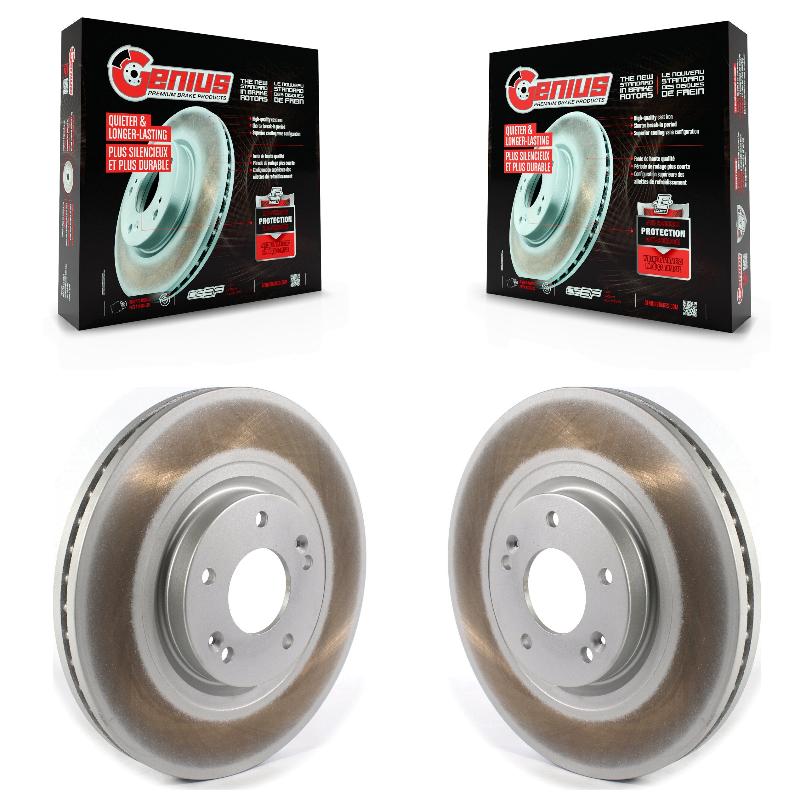 Genius KG-101334 Disc Brake Rotor for 2015-2021 Kia Sedona - Front