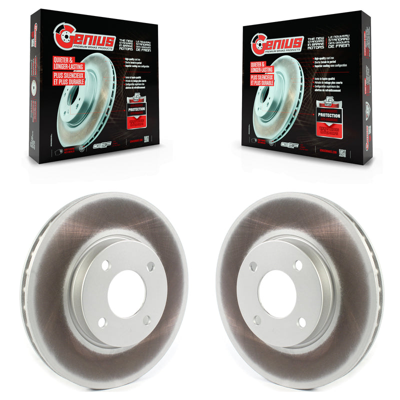 Genius KG-101341 Disc Brake Rotor for 2018-2025 Nissan Sentra, Nissan Kicks, Nissan Versa - Front