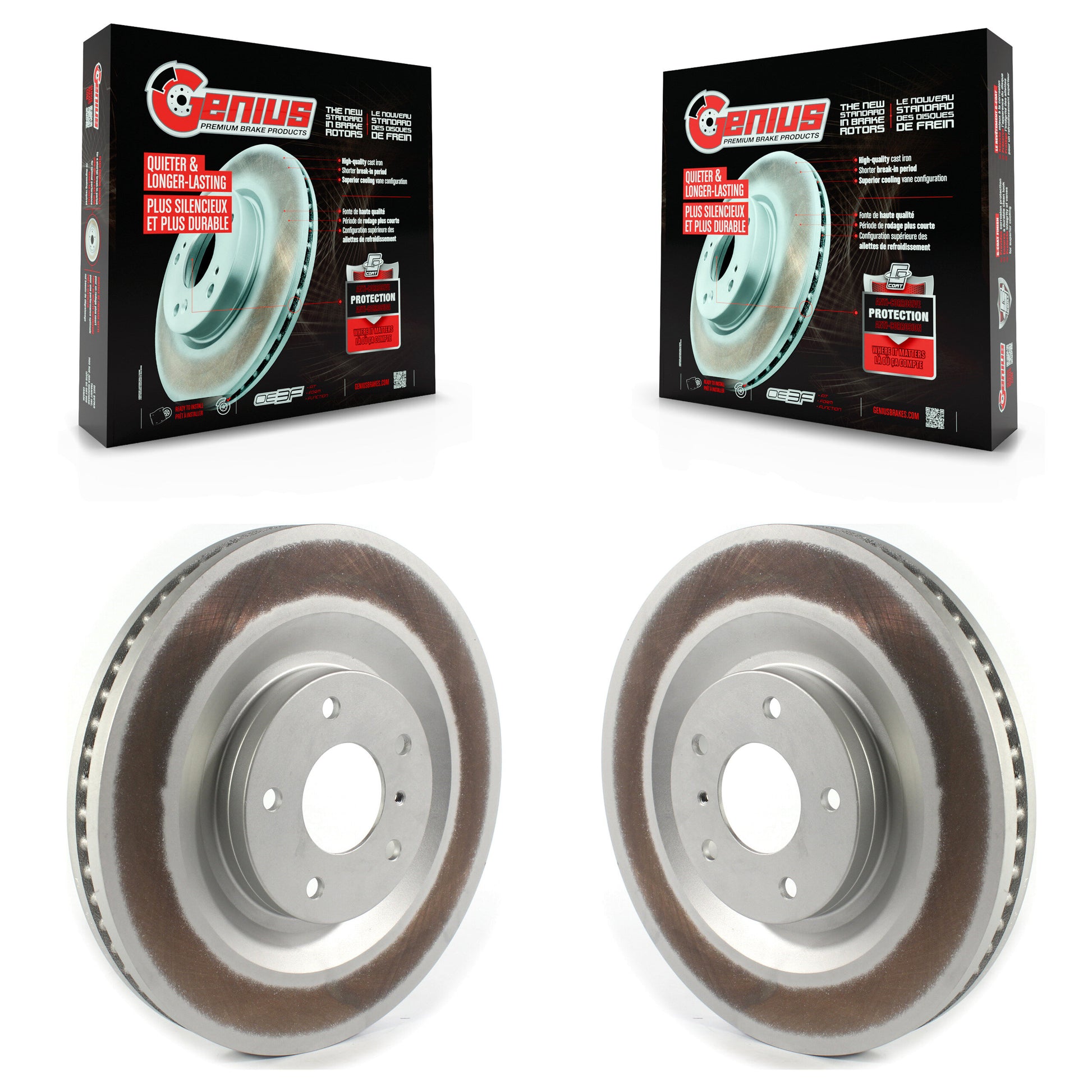 Genius KG-101342 Disc Brake Rotor for 2019-2024 INFINITI QX55, INFINITI QX50 - Front