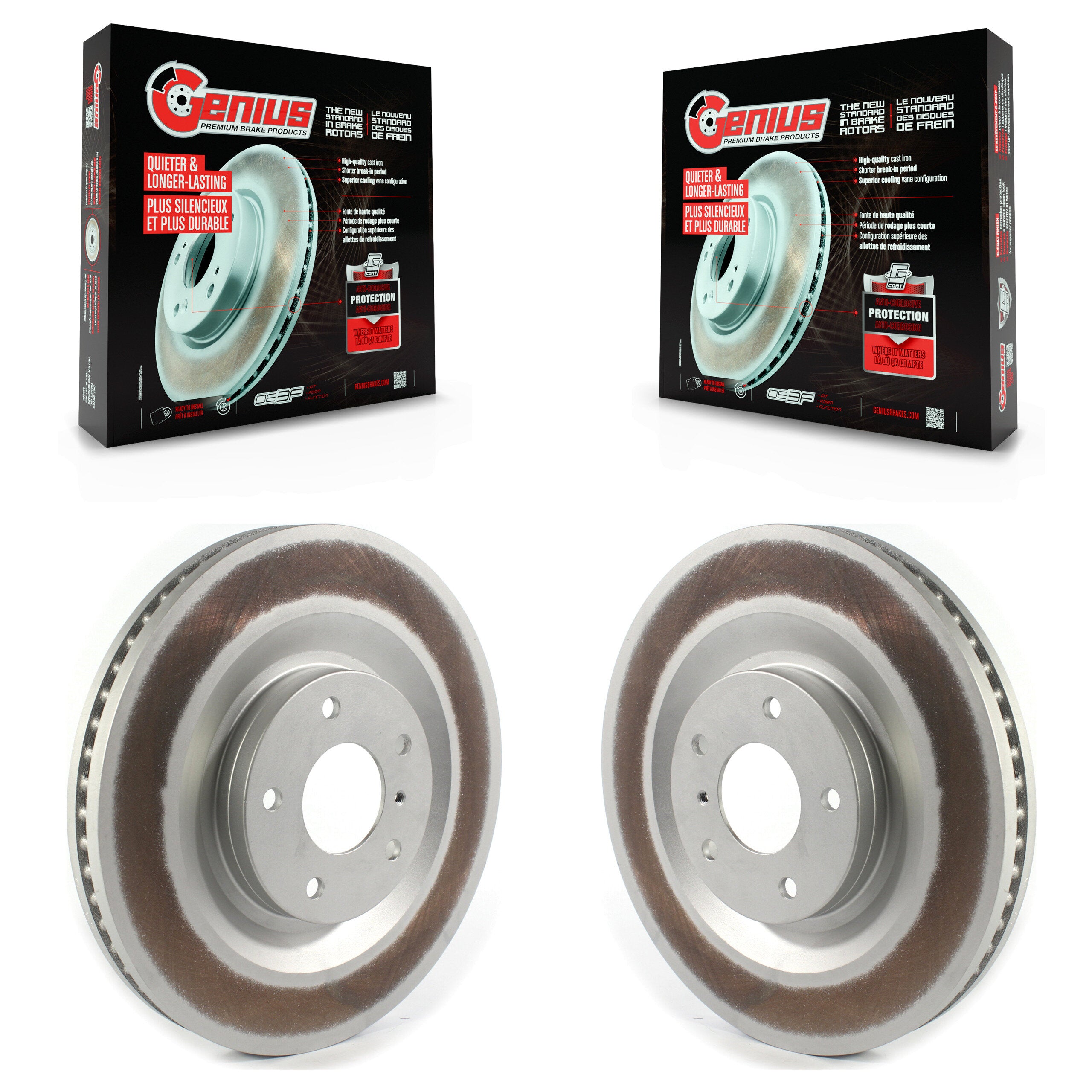 Genius KG-101342 Disc Brake Rotor for 2019-2024 INFINITI QX55, INFINITI QX50 - Front
