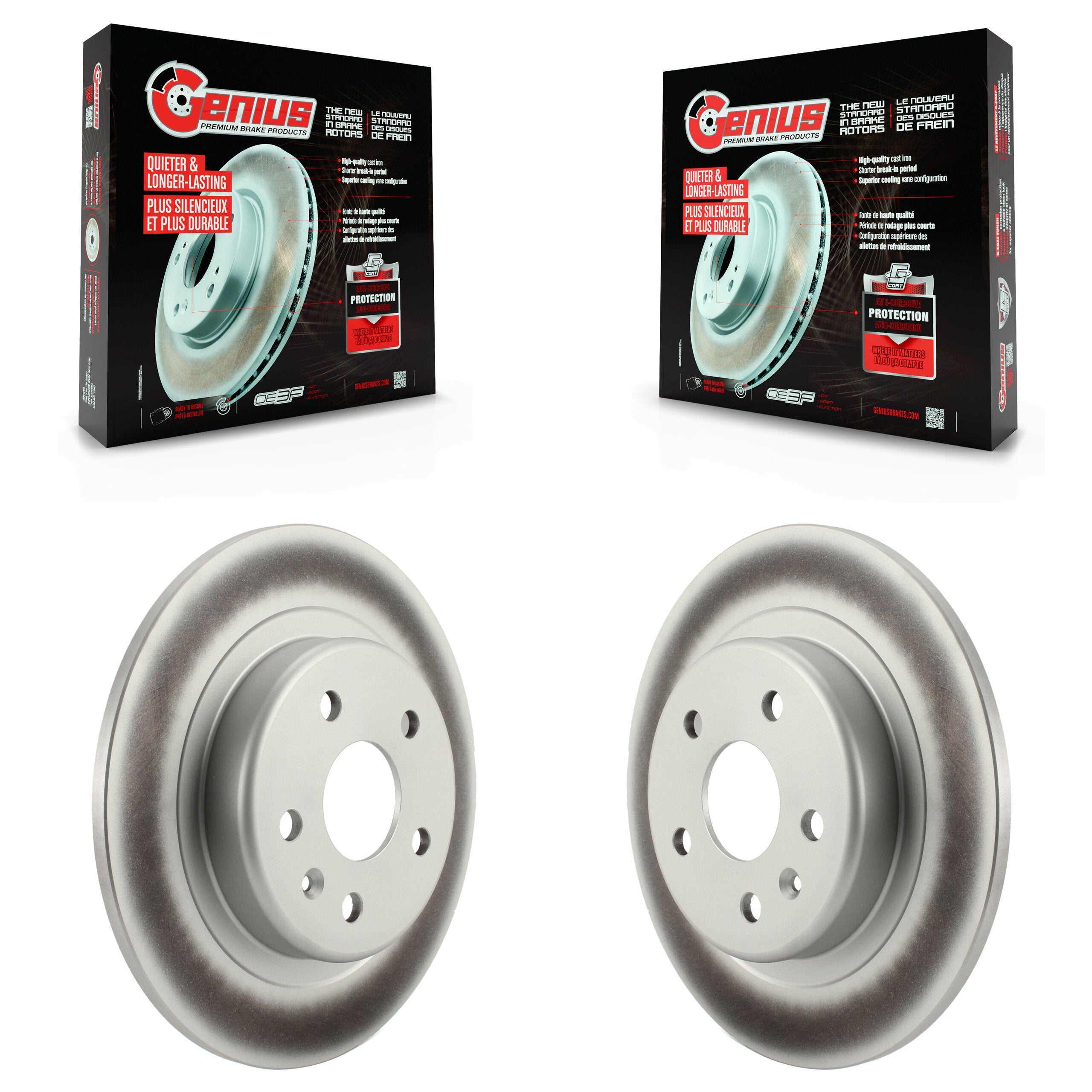 Genius KG-101351 Disc Brake Rotor for 2019-2020 Buick Envision - Rear