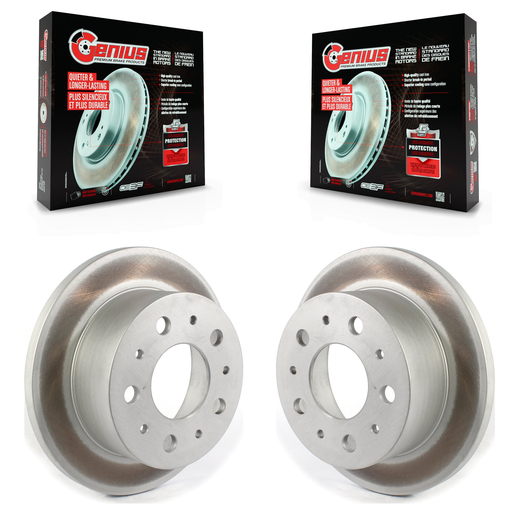Genius KG-101357 Disc Brake Rotor for 2014-2021 Ram ProMaster 1500, Ram ProMaster 2500, Ram ProMaster 3500 - Rear