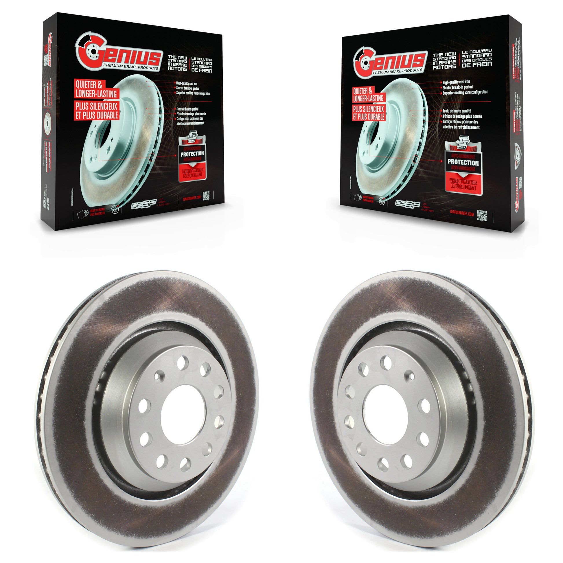 Genius KG-101360 Disc Brake Rotor for 2006-2024 Audi Q3, Audi RS3 and More - Rear