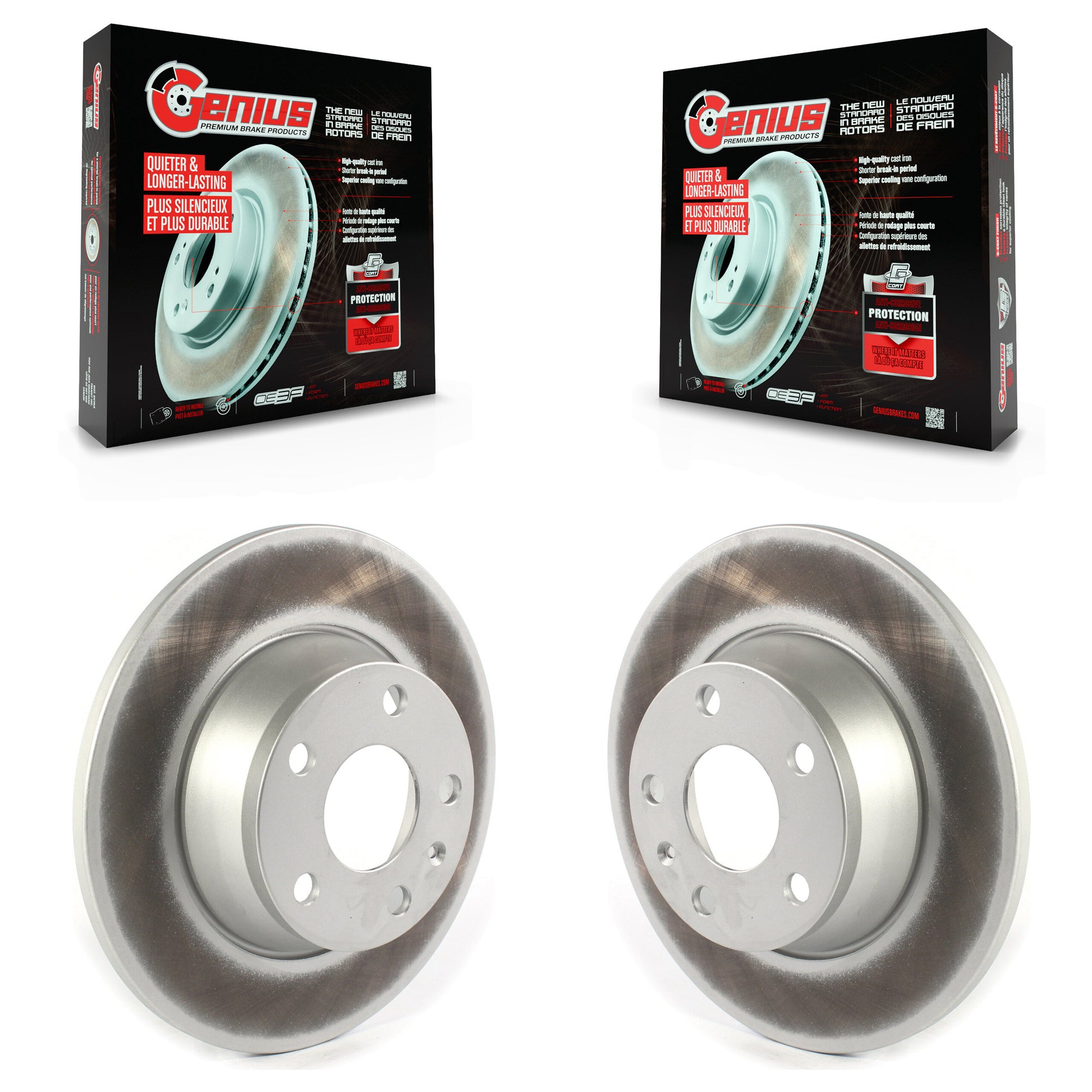 Genius KG-101361 Disc Brake Rotor for 2008-2015 Audi TT, Audi TT Quattro - Rear