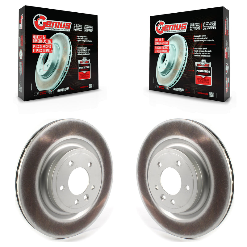 Genius KG-101367 Disc Brake Rotor for 2014-2024 Land Rover Range Rover, Land Rover Range Rover Sport, Land Rover Discovery - Rear