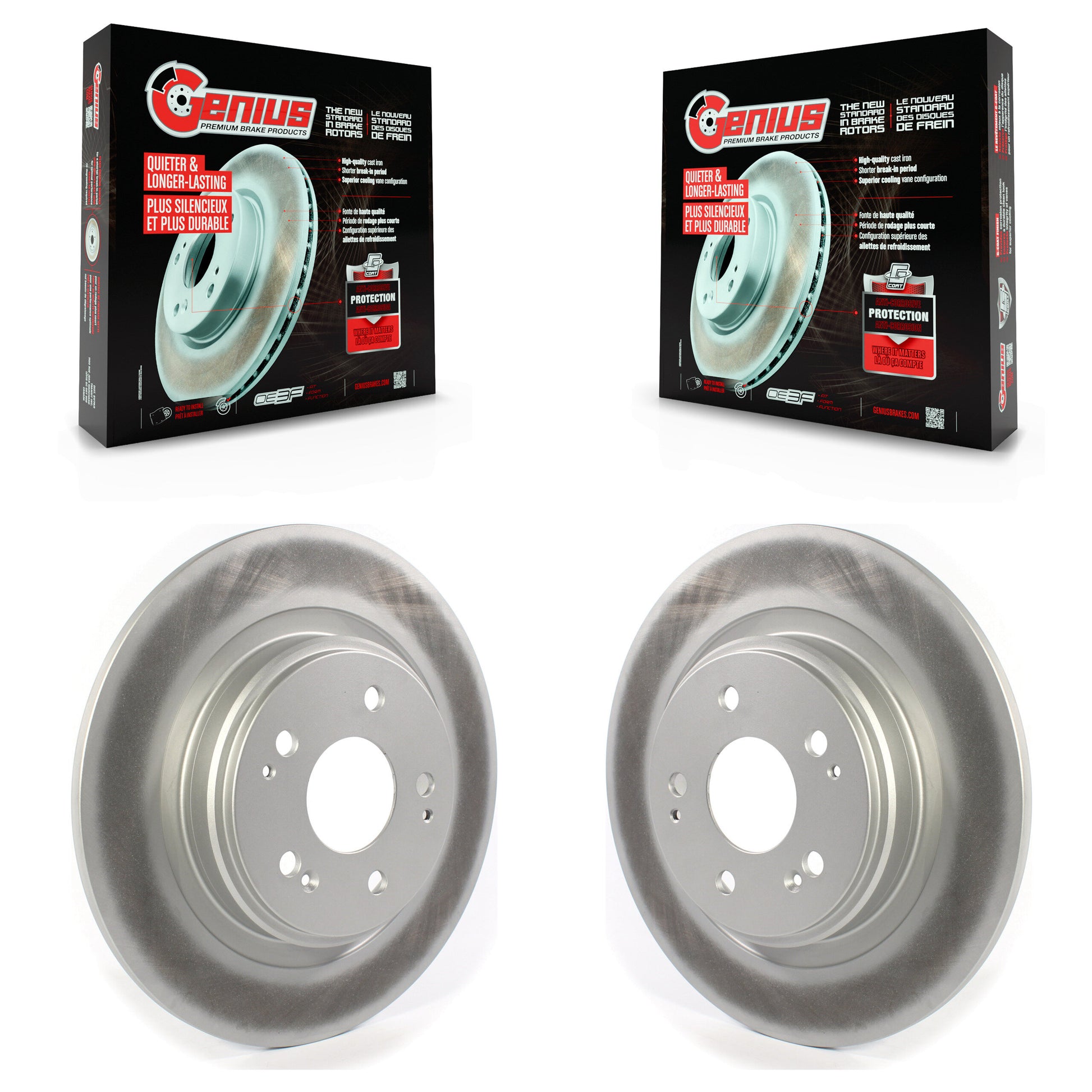 Genius KG-101368 Disc Brake Rotor for 2017-2020 Acura MDX - Rear