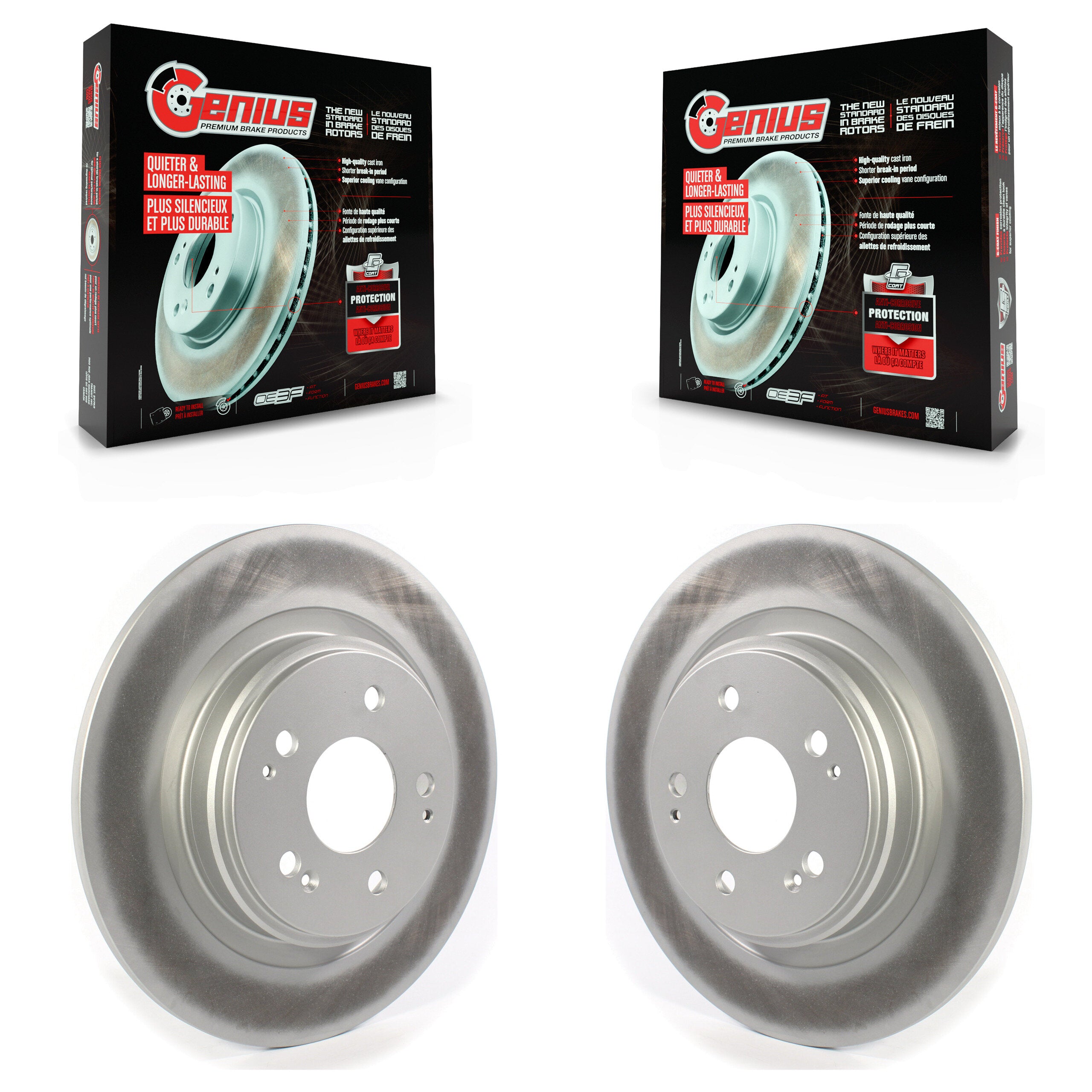 Genius KG-101368 Disc Brake Rotor for 2017-2020 Acura MDX - Rear