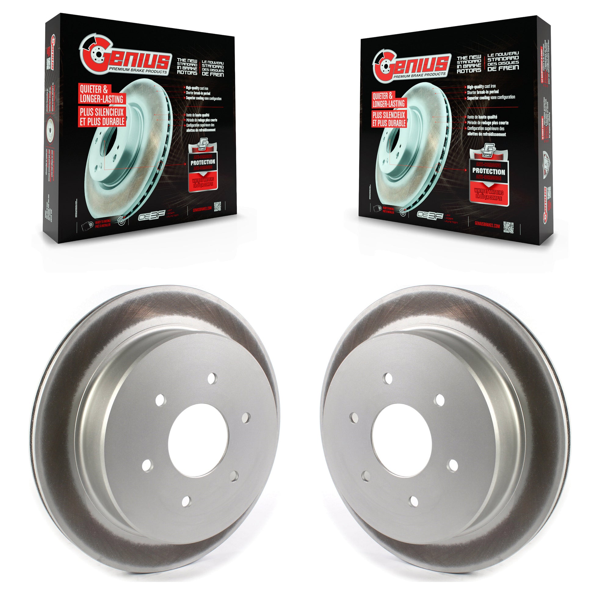 Genius KG-101369 Disc Brake Rotor for 2017-2024 Nissan TITAN - Rear