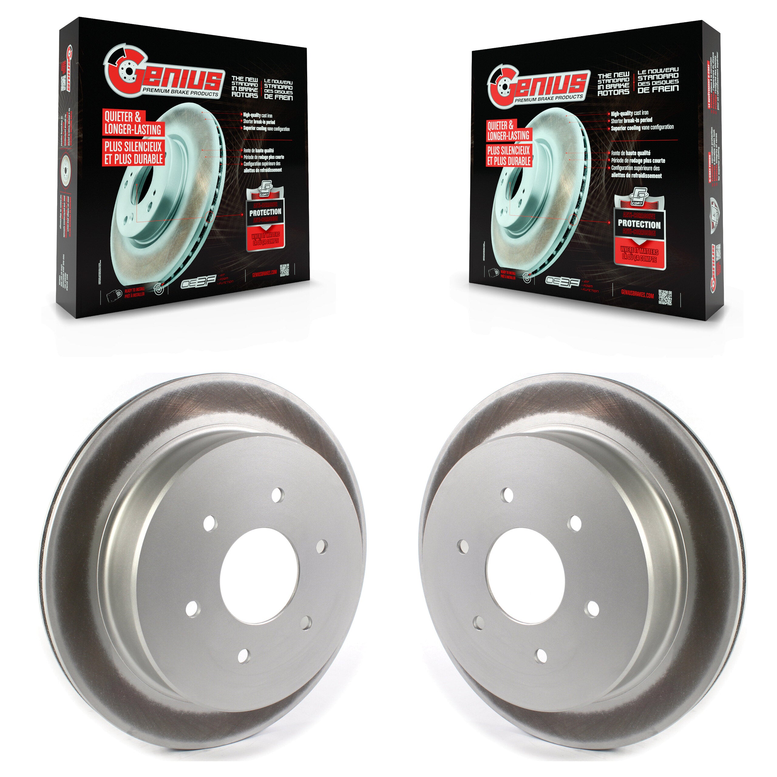 Genius KG-101369 Disc Brake Rotor for 2017-2024 Nissan TITAN - Rear