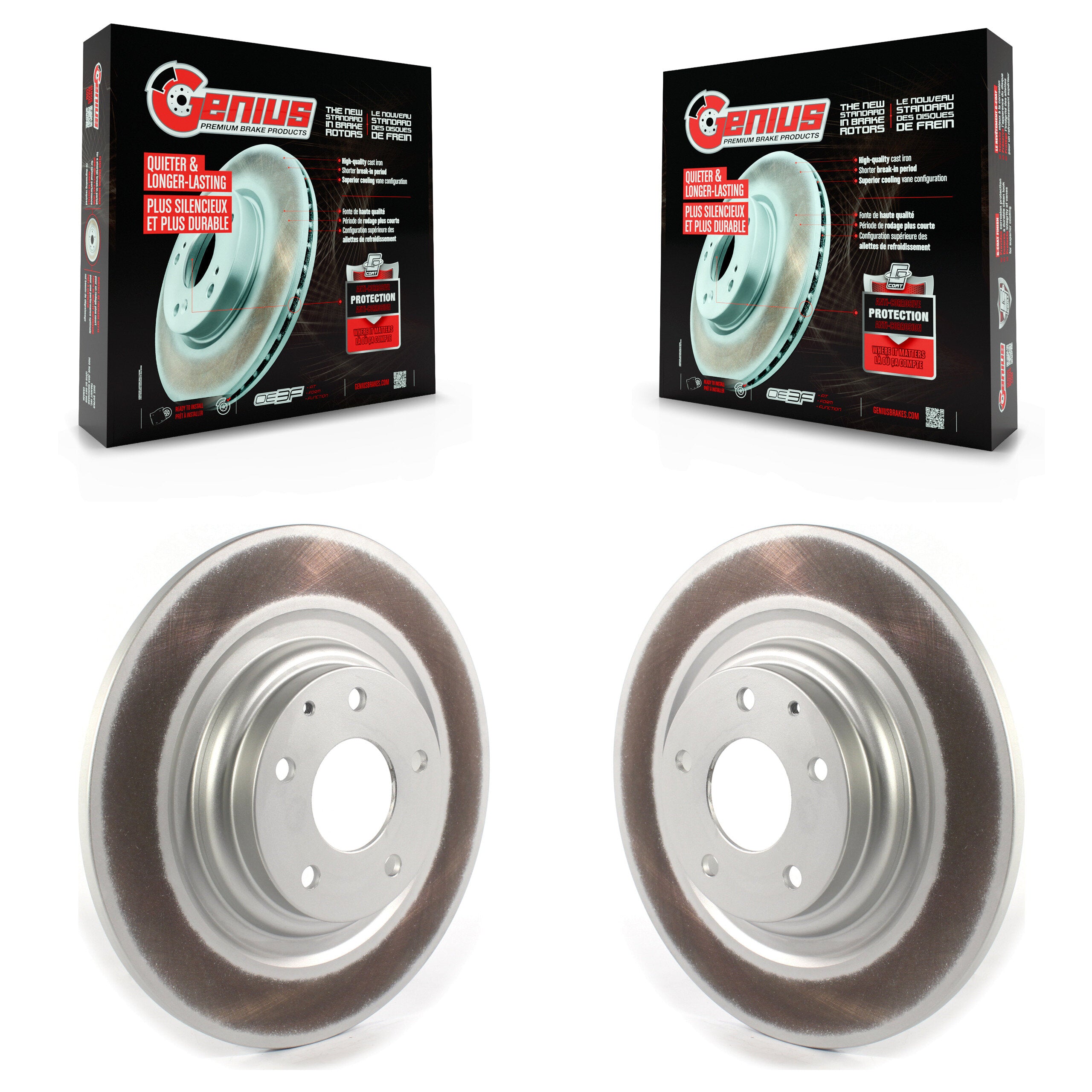 Genius KG-101370 Disc Brake Rotor for 2016-2023 Mazda CX-9 - Rear
