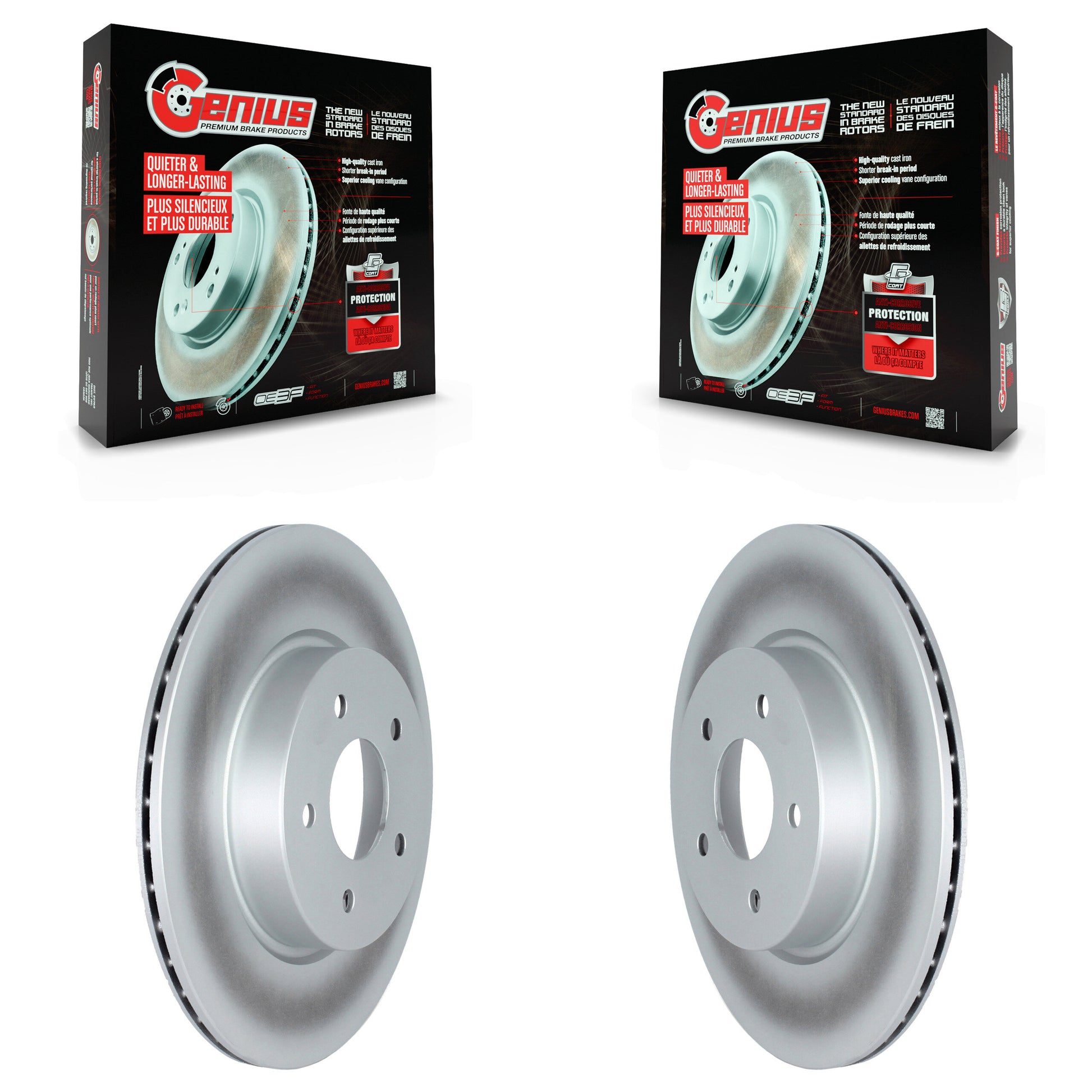 Genius KG-101377 Disc Brake Rotor for 2019-2024 INFINITI QX55, INFINITI QX50 - Rear