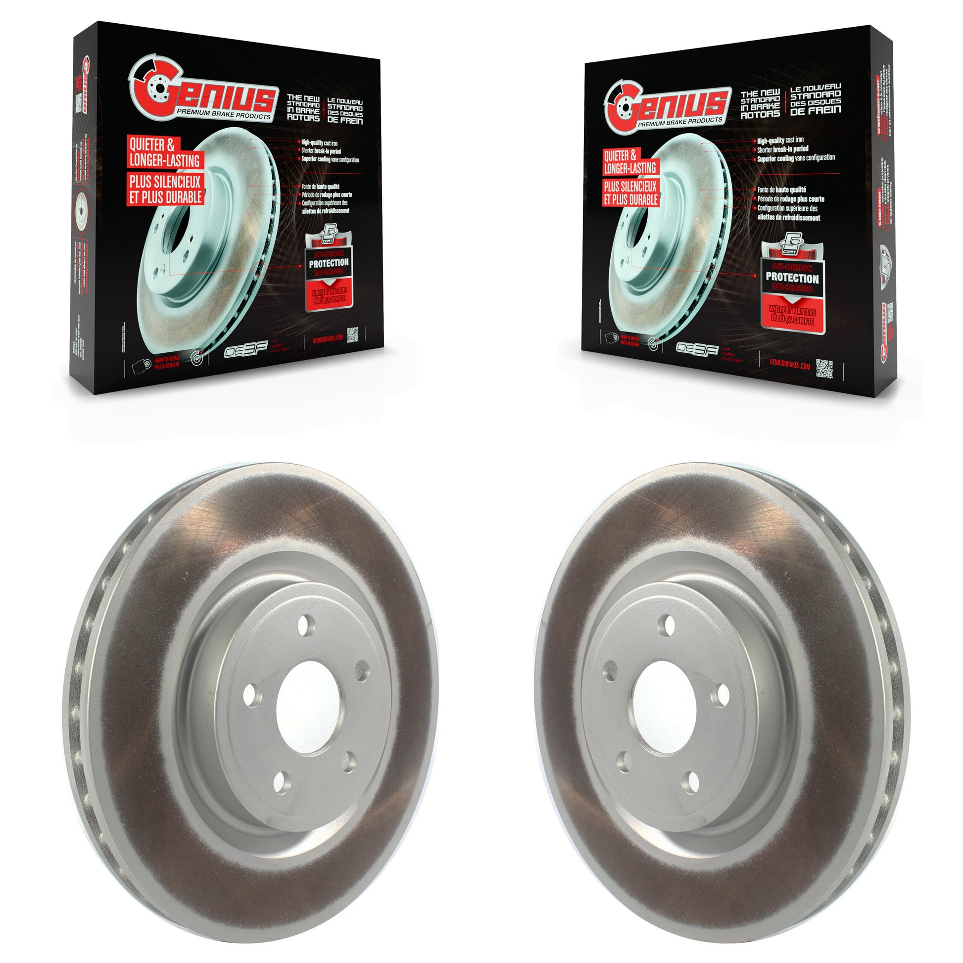 Genius KG-101391 Disc Brake Rotor for 2012-2020 Dodge Durango, Jeep Grand Cherokee - Front
